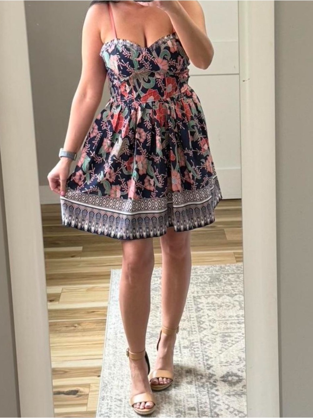 Band of Gypsies Floral Boho Sundress Medium